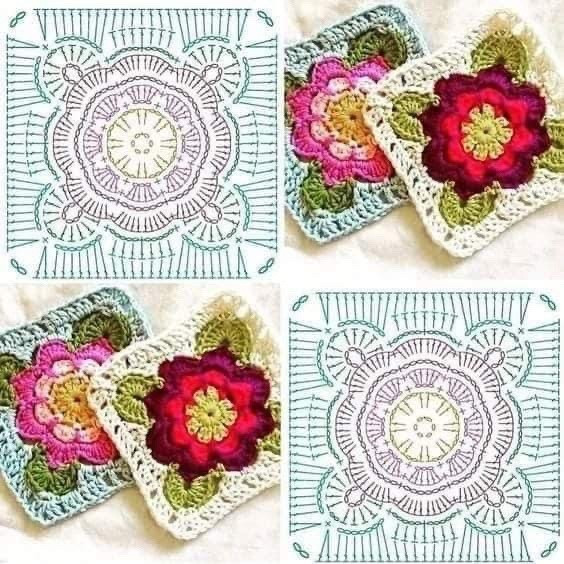 Beautiful Crochet Doily Patterns with Detailed Charts and Colorful Finished Examples