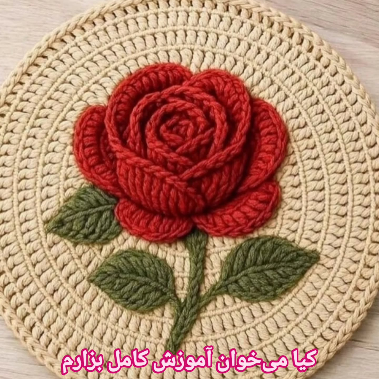 Beautiful Crochet Raised Rose Pattern Chart