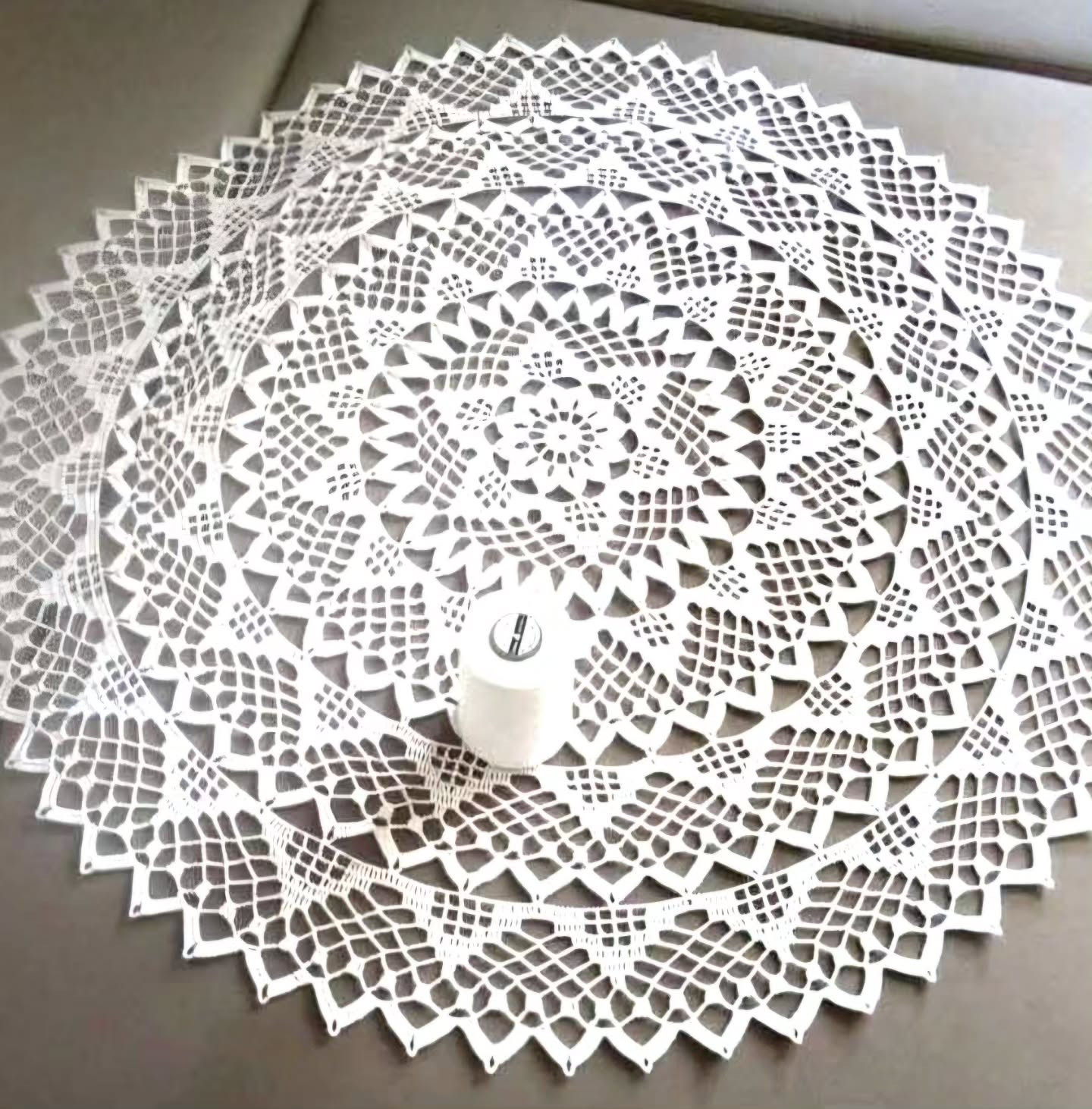Beautiful Crochet Round Tablecloth Pattern with Detailed Chart Instructions