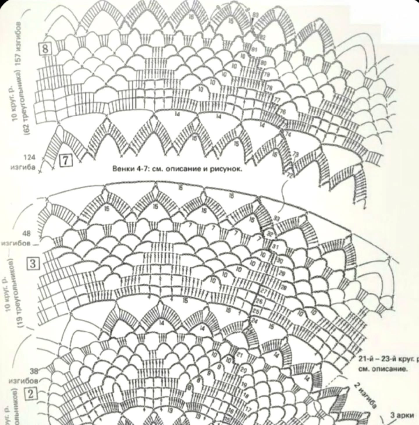 Beautiful Crochet Round Tablecloth Pattern with Detailed Chart Instructions