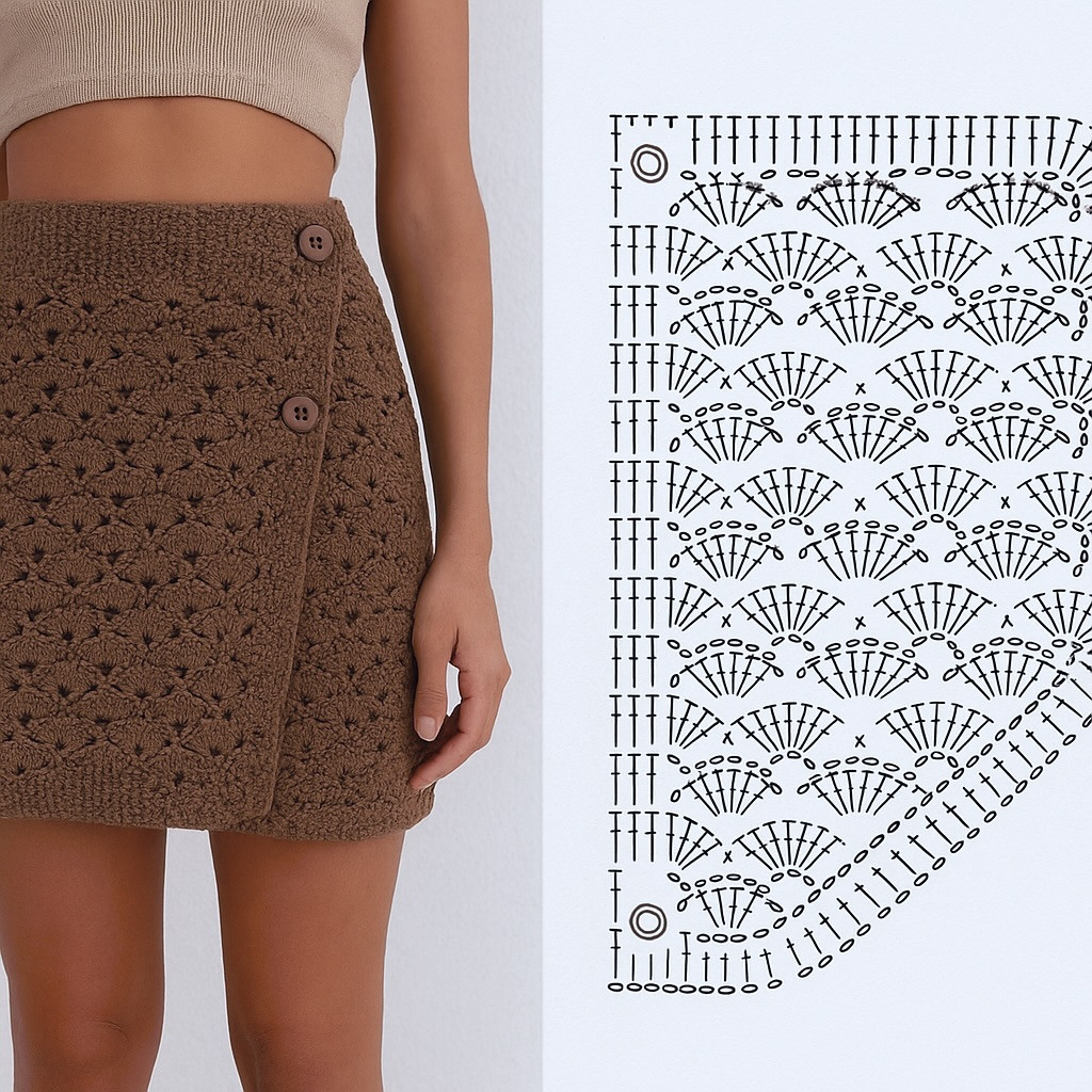 Beautiful Crochet Skirt Patterns: Grid, Shell Stitch, and Granny Square Designs