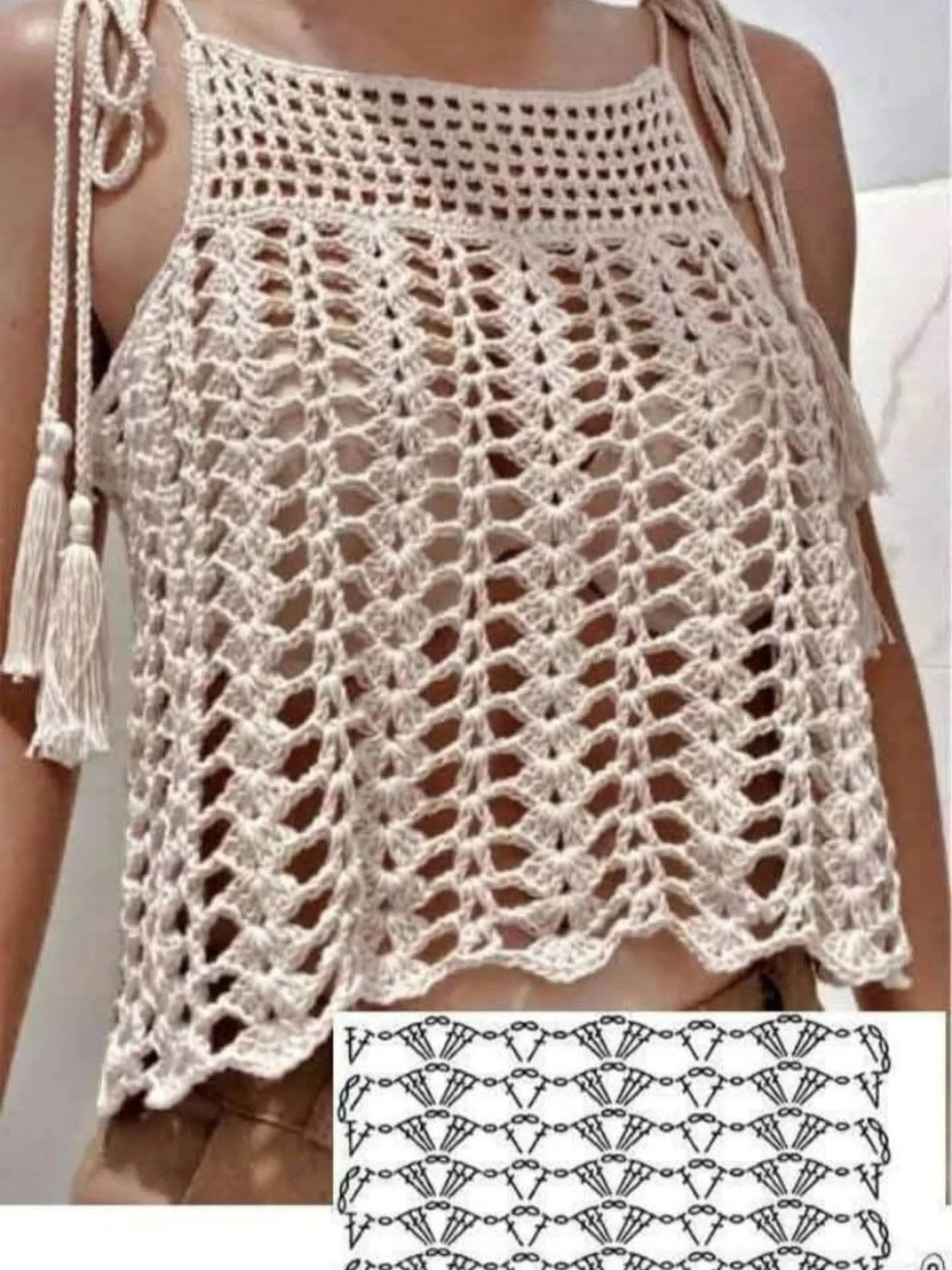 Beautiful Summer Crochet Tops: Lacy Halter, Tank, and Crop Top Patterns with Charts