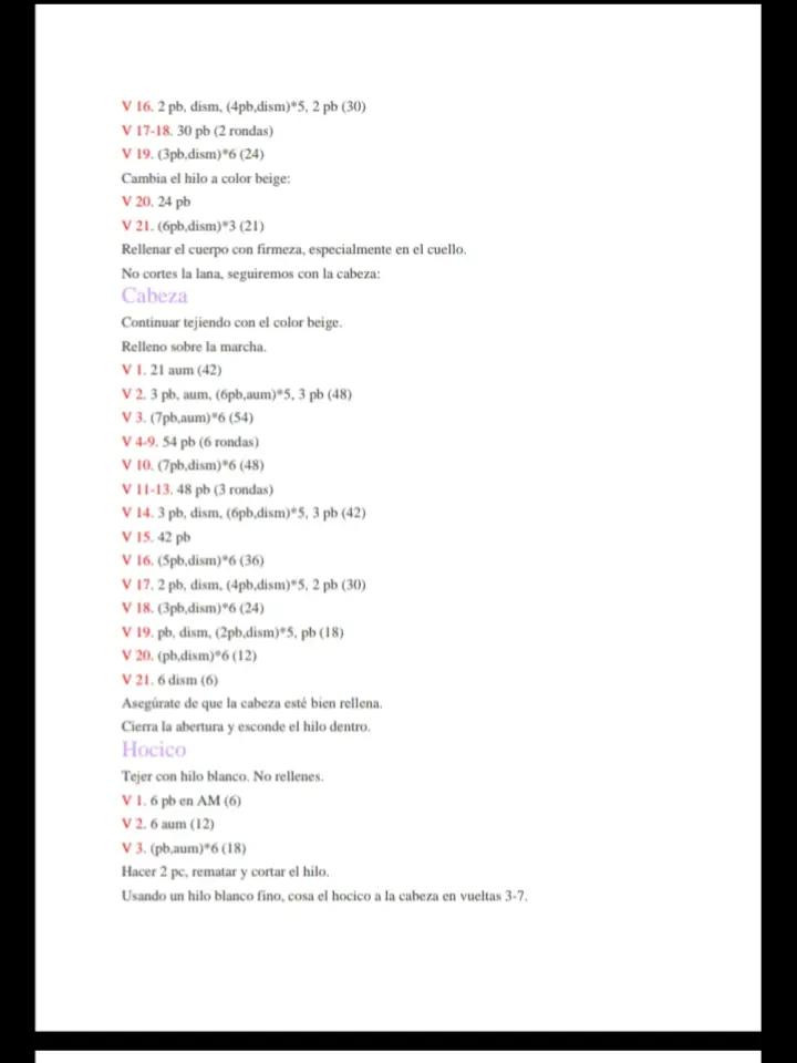 Bebé Oso Somnoliento Amigurumi PDF Patrón Gratis