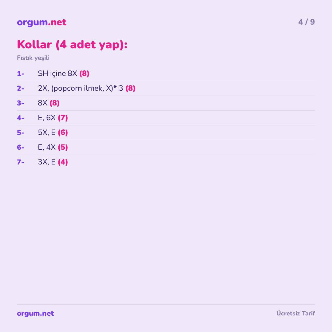 Bebek Ejderha - Amigurumi Ücretsiz Tarif (50 cm)