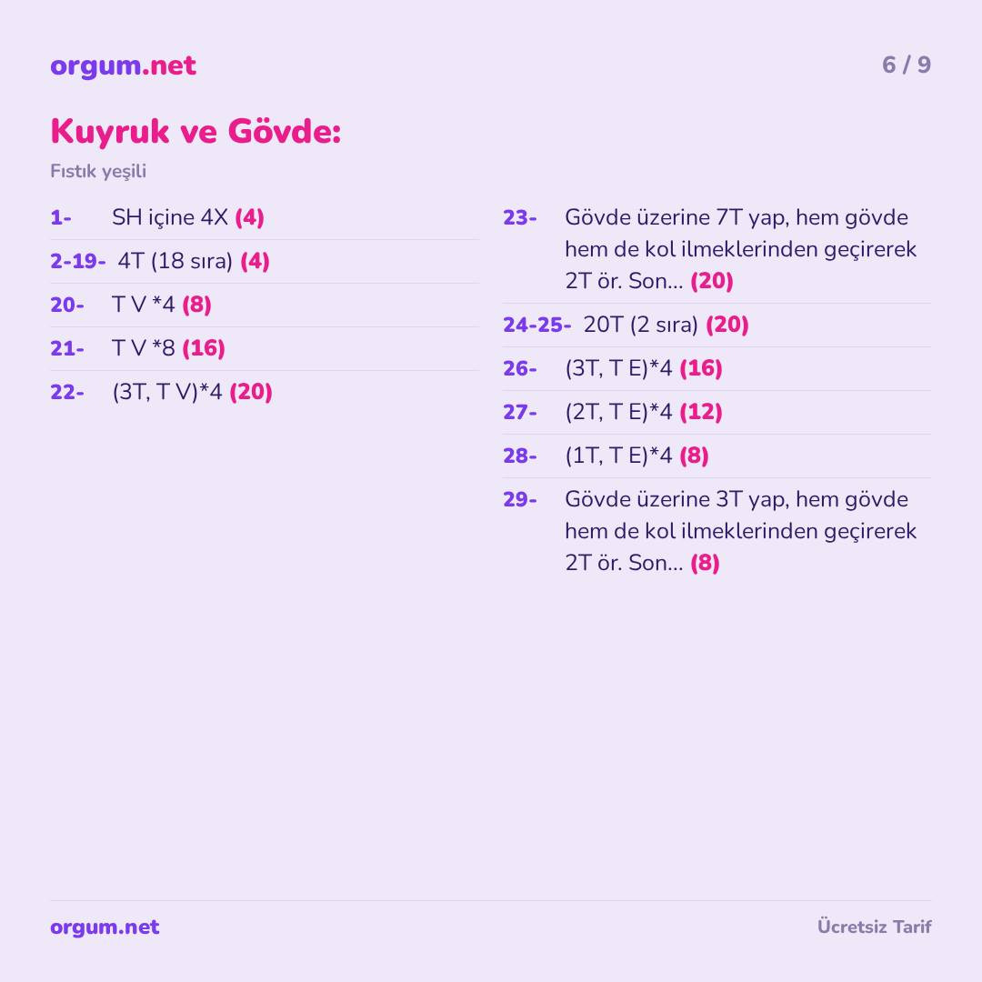 Bebek Ejderha - Amigurumi Ücretsiz Tarif (50 cm)