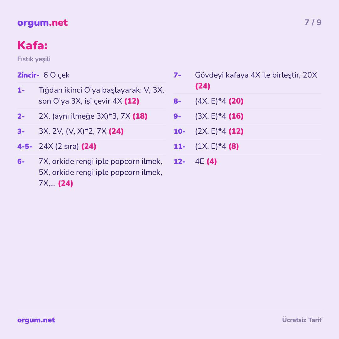 Bebek Ejderha - Amigurumi Ücretsiz Tarif (50 cm)