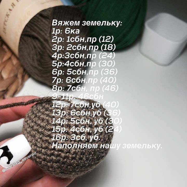 Бесплатный мастер-класс по вязанию крючком кактуса с пошаговыми схемами и описанием на русском языке