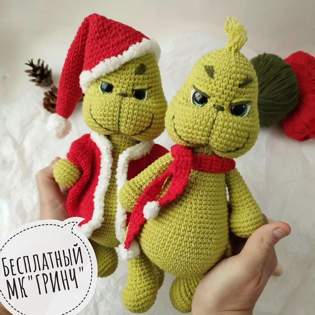Бесплатный МК: Амигуруми Гринч с костюмом Санта