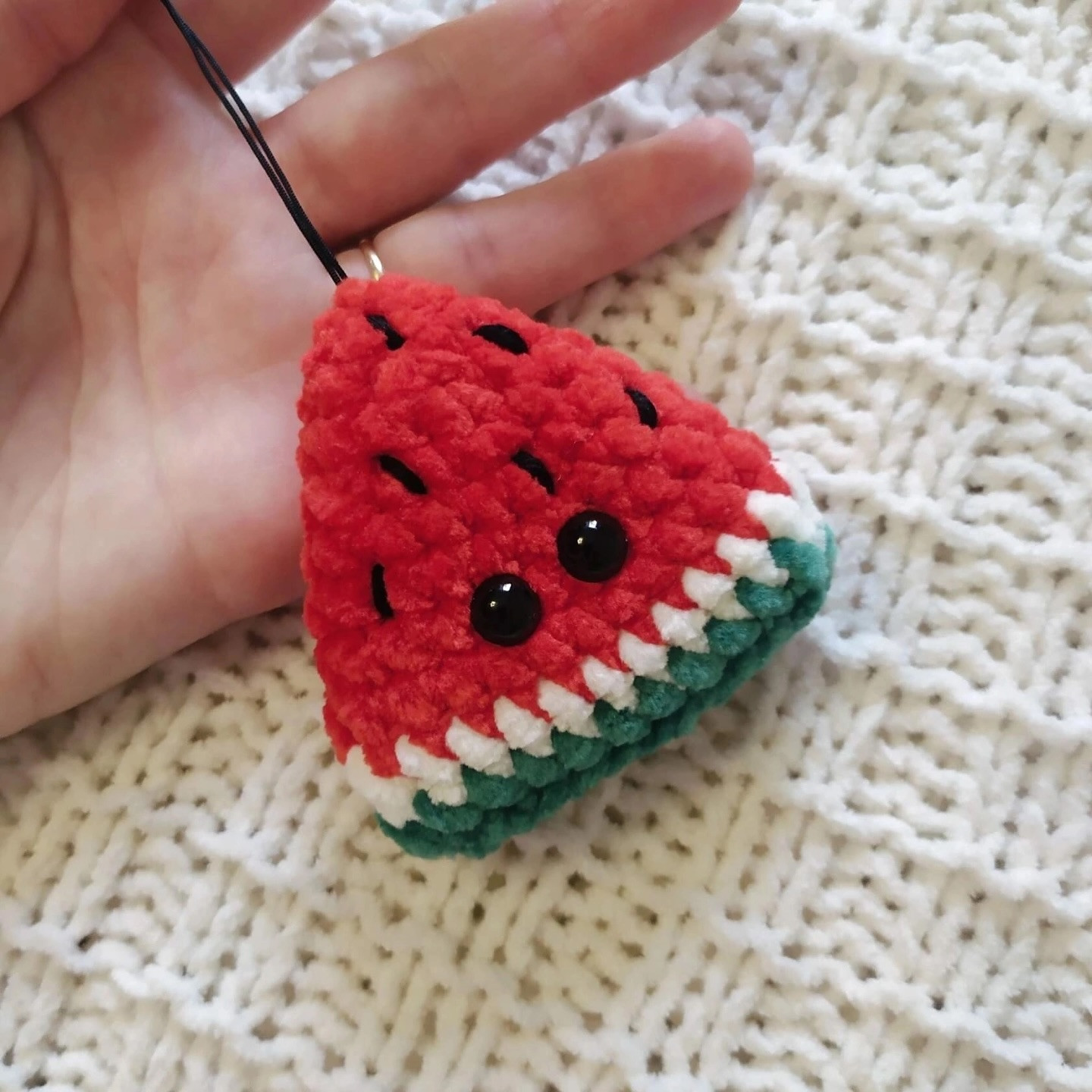 Бесплатный мк: Милые дольки арбуза крючком