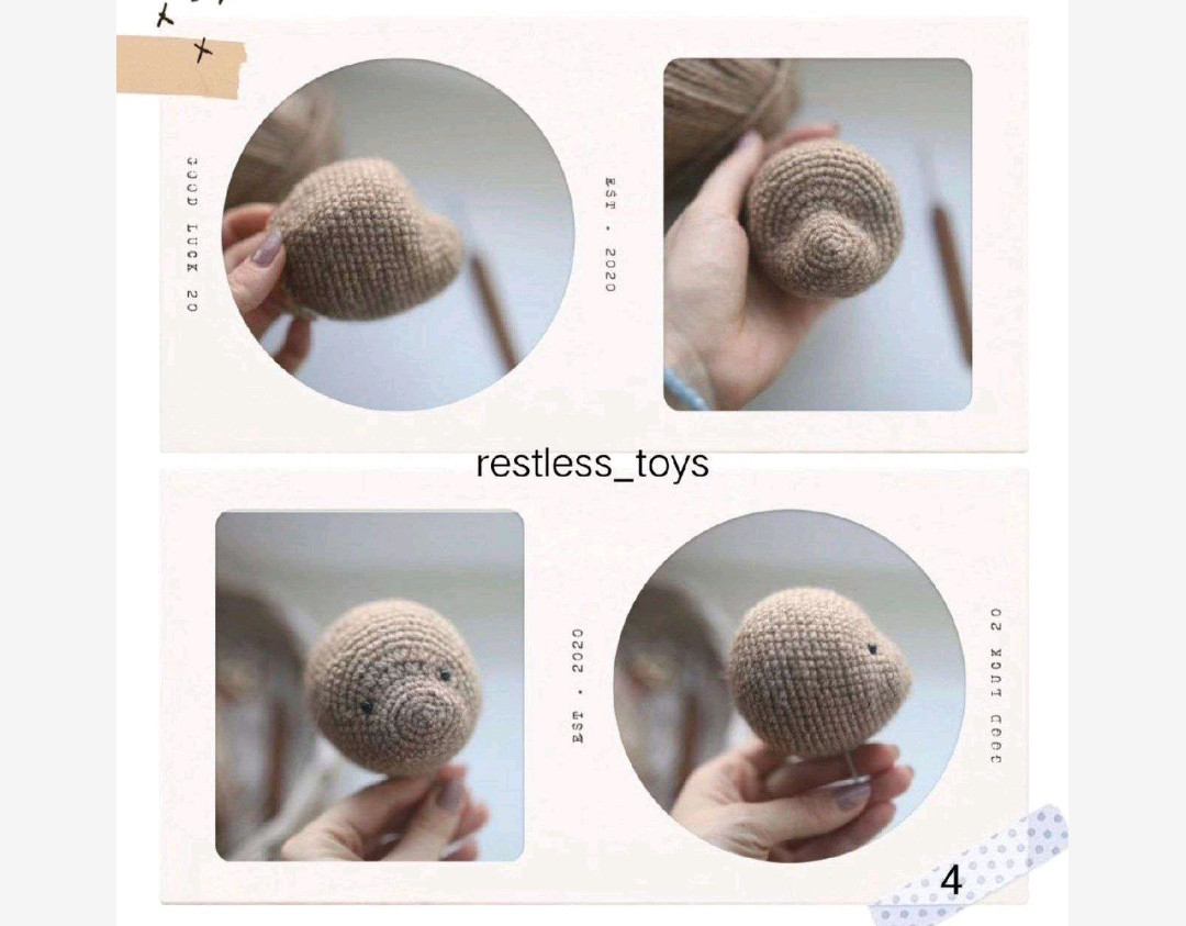 Бесплатный МК Мишка в пижаме от Натальи Крайчинской