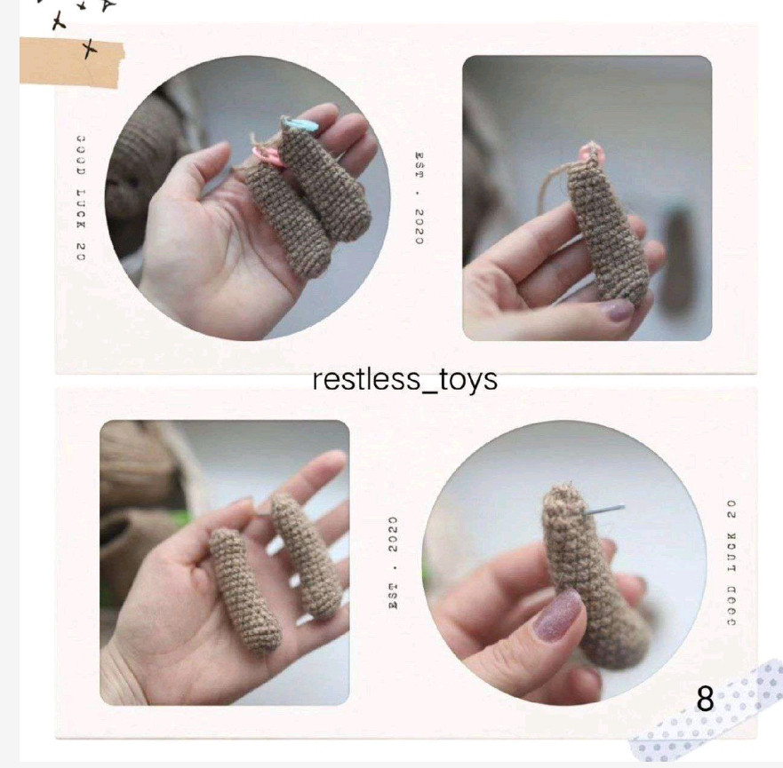 Бесплатный МК Мишка в пижаме от Натальи Крайчинской