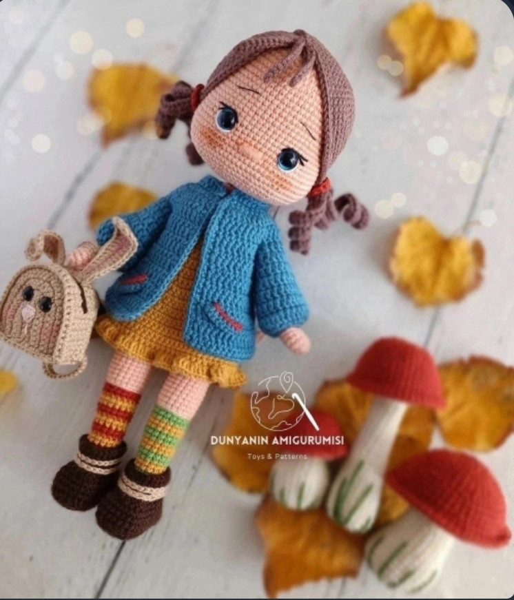 Безкоштовний МК: Як в'язати ляльку Лана з бавовни Gazzal