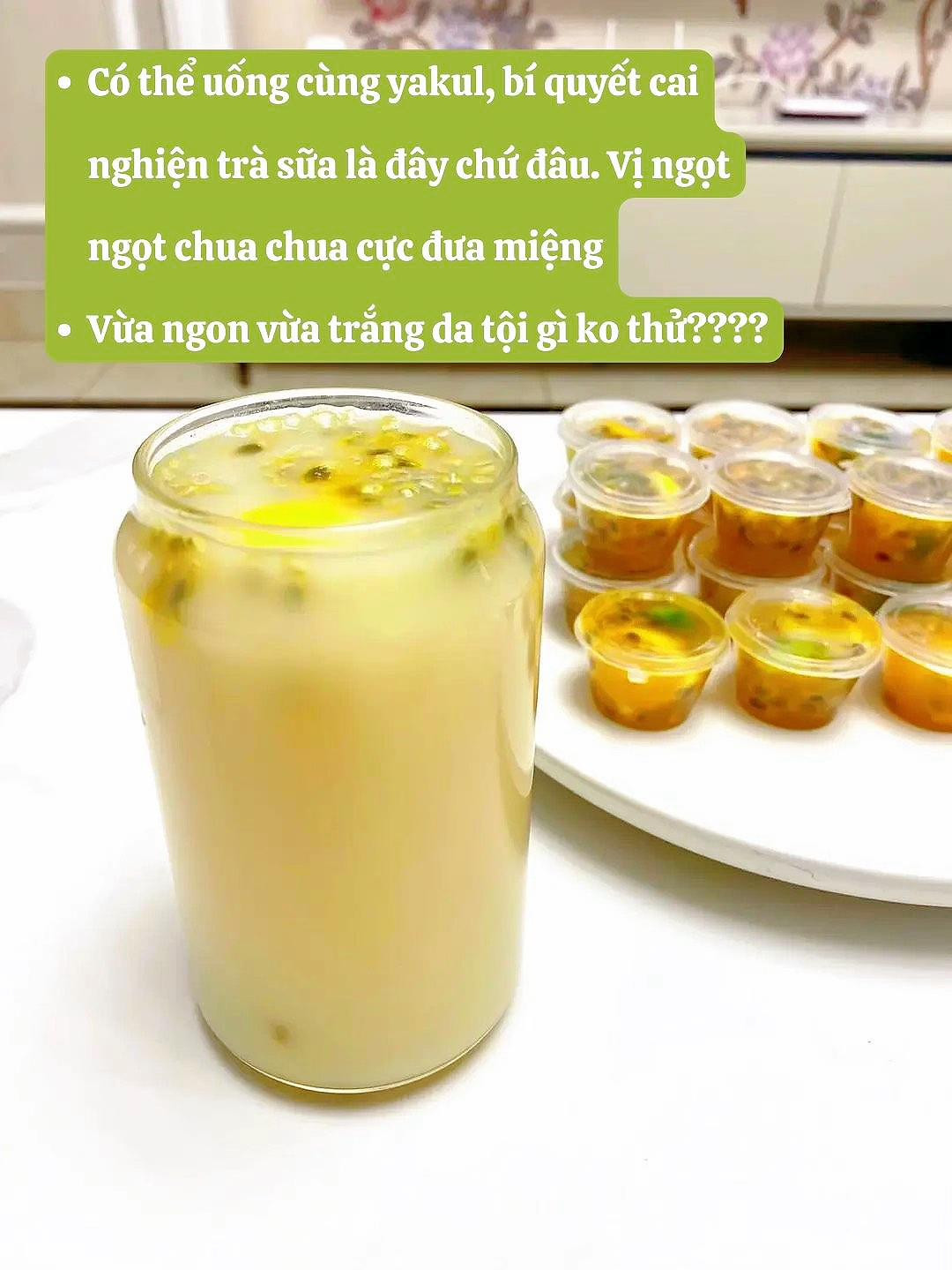 Bí kíp làm trà sữa chanh leo và kim quất giúp trắng da, cai nghiện trà sữa