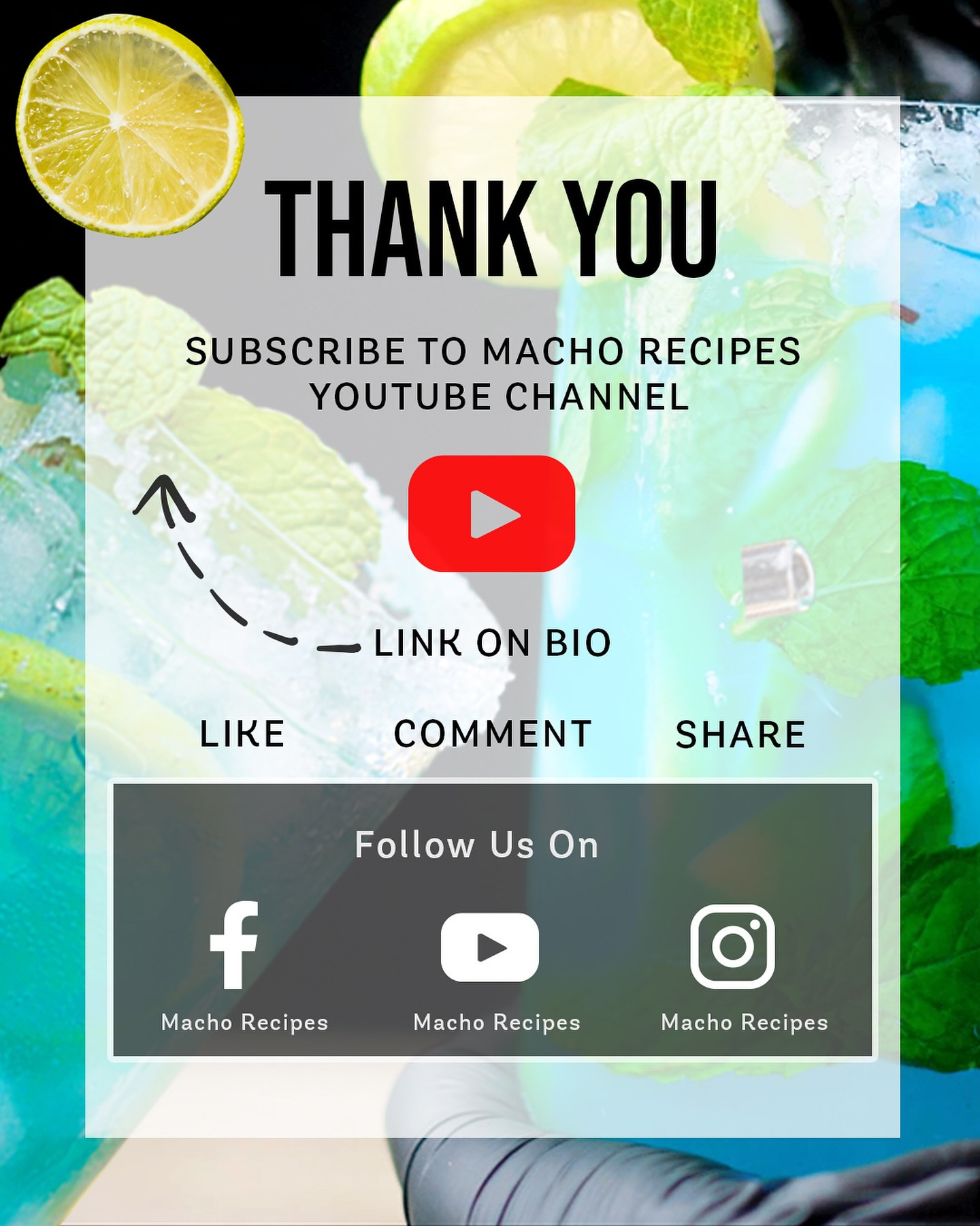 Blue Lagoon Mocktail Recipe with Homemade Blue Curacao Syrup, Lemon, Mint and Soda Water