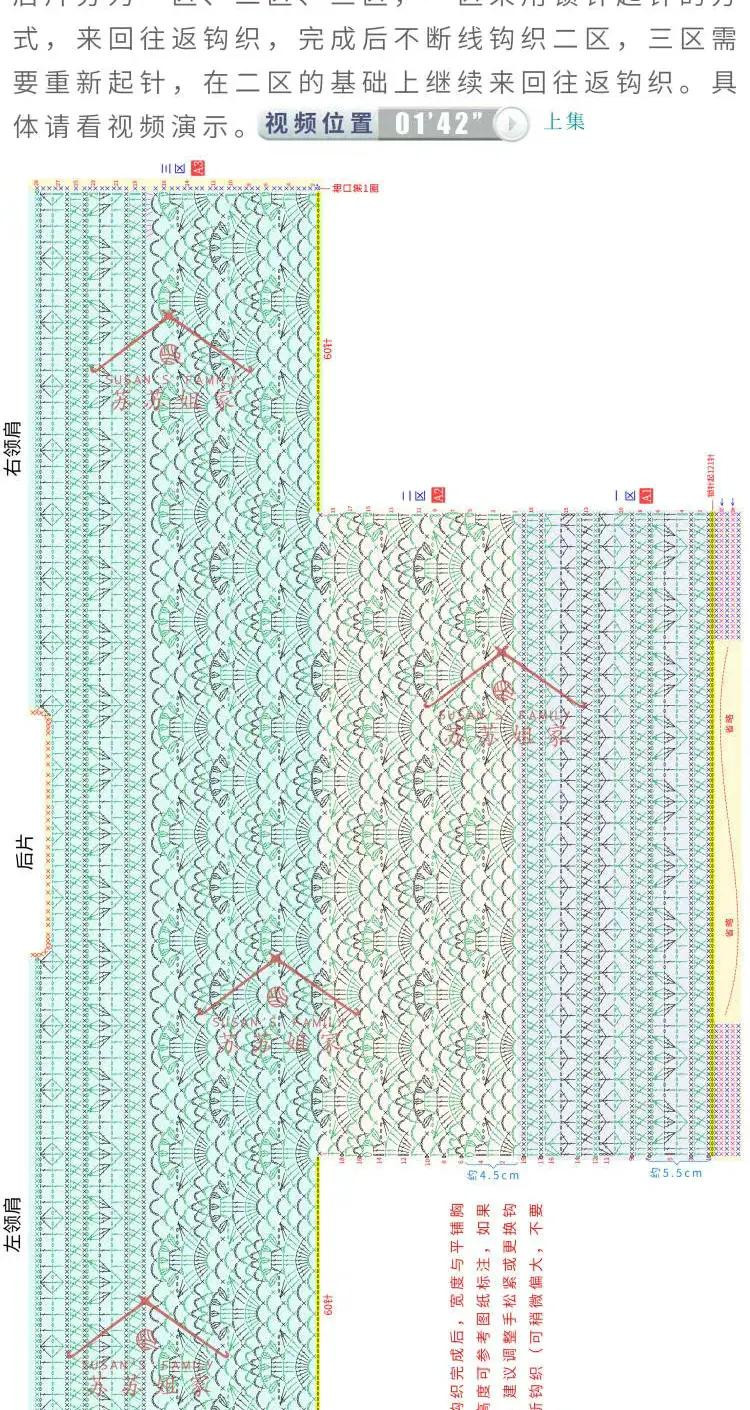 Blue Orchid Short Sleeve Cardigan Crochet Pattern and Chart