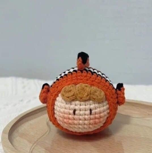 Bộ sưu tập chart móc len búp bê hoa hướng dương, cà rốt và cừu