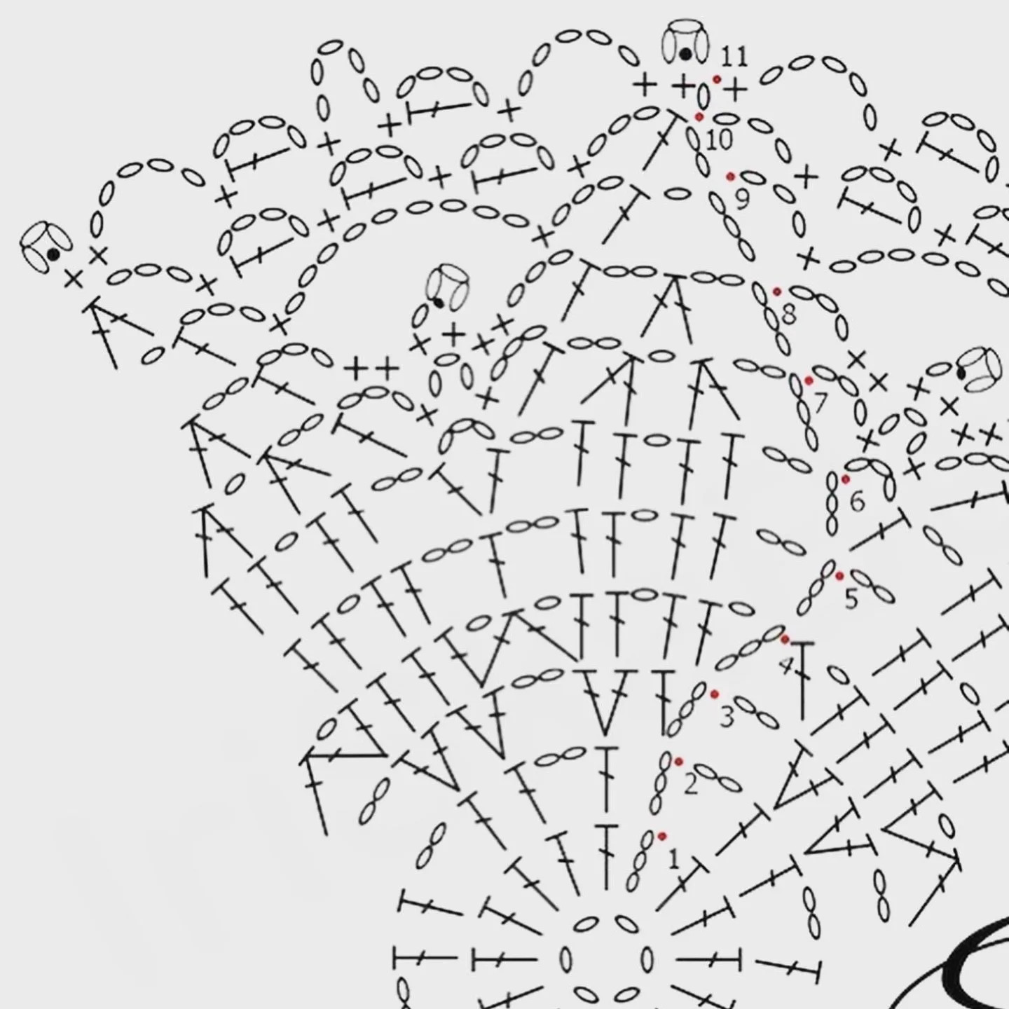 Bộ sưu tập mẫu móc len hoa văn tinh xảo và cây thông Noel đa dạng màu sắc