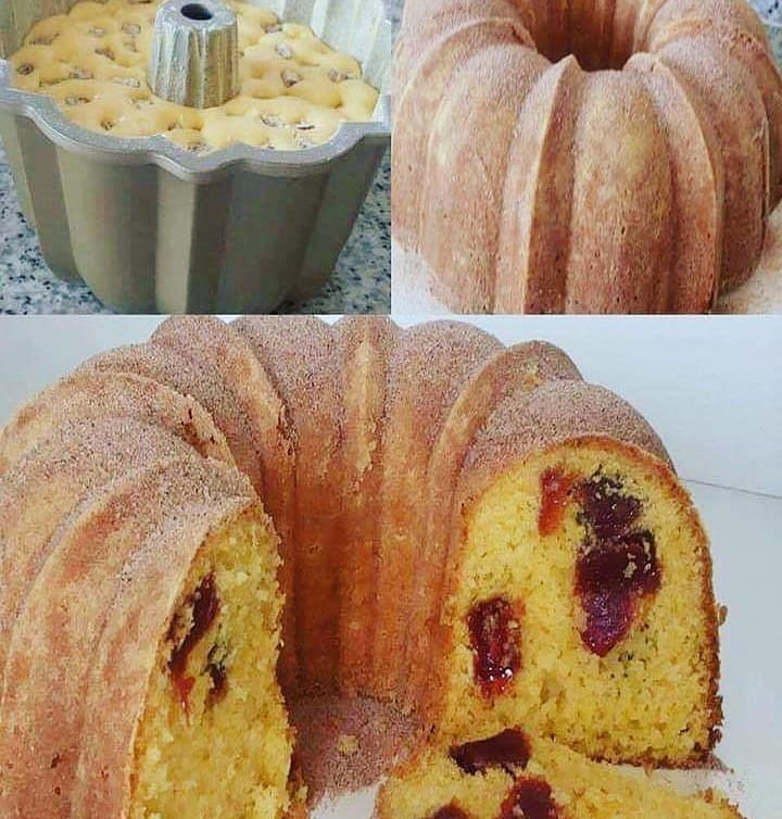 Bolo de Fubá com Goiabada: Receita tradicional brasileira com massa fofinha e recheio doce