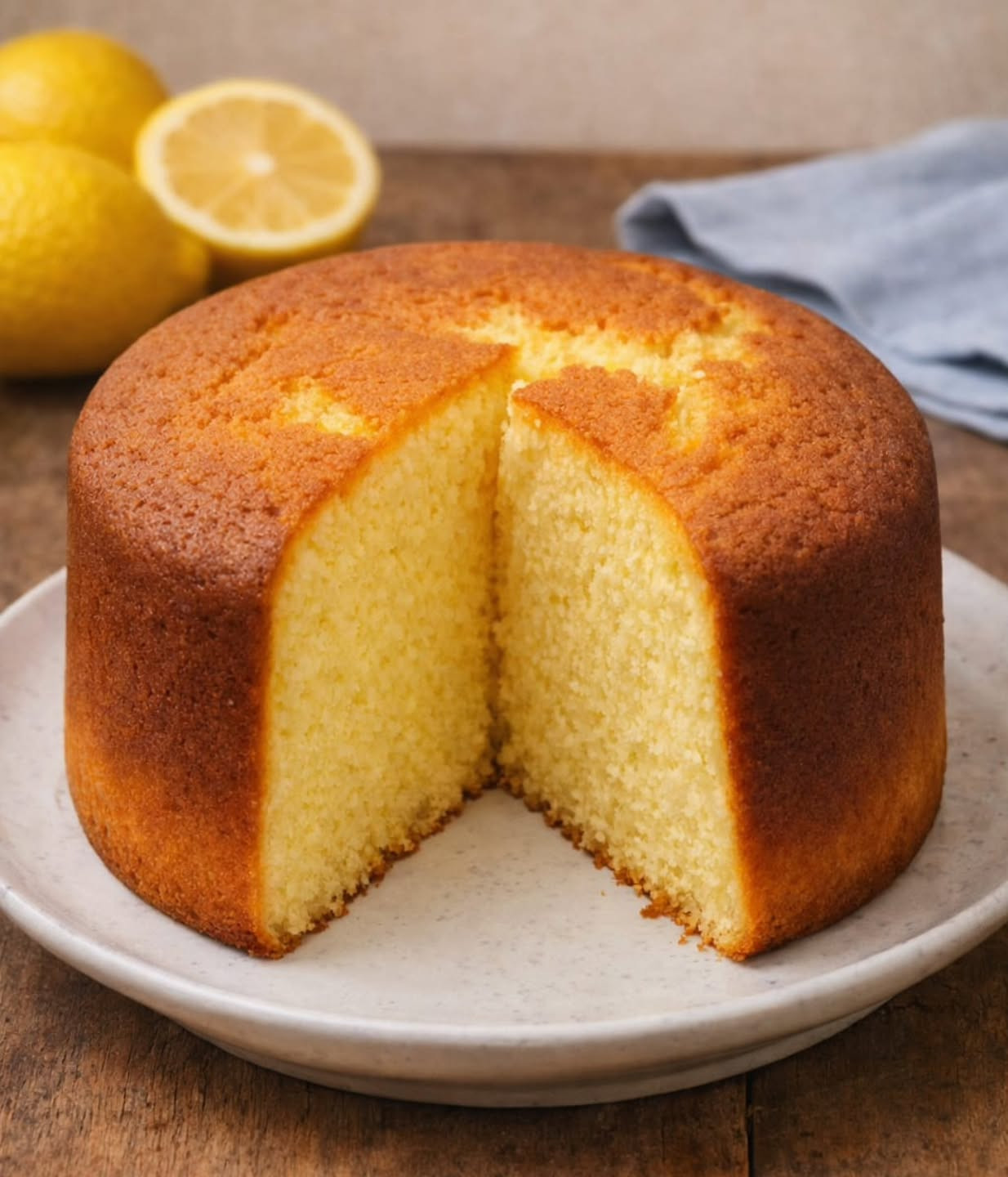 Bolo de Limão Fofinho e Caseiro com Cobertura Cremosa