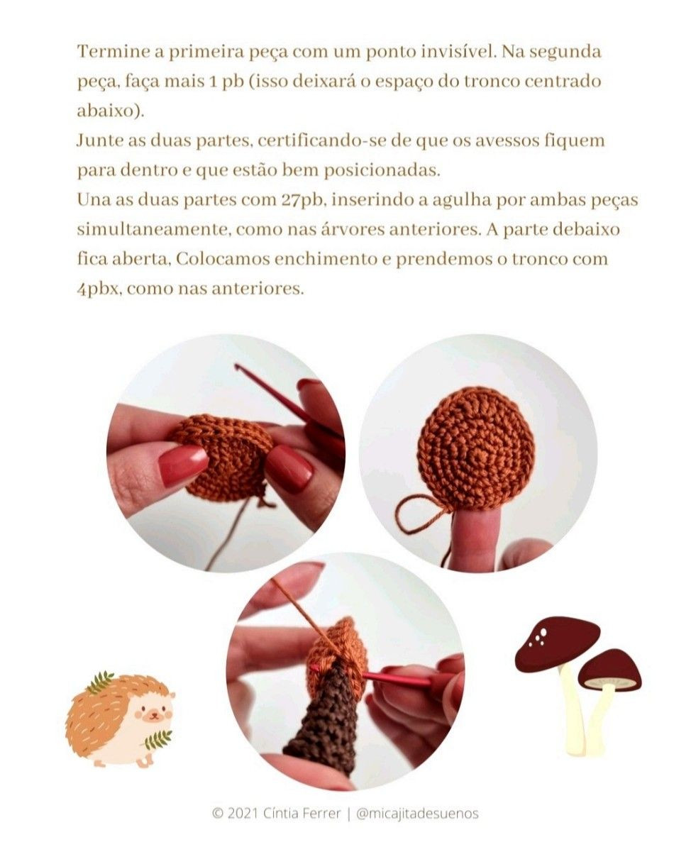 Bosque: Receita Gratuita de Árvore Crochê por Cíntia Ferrer