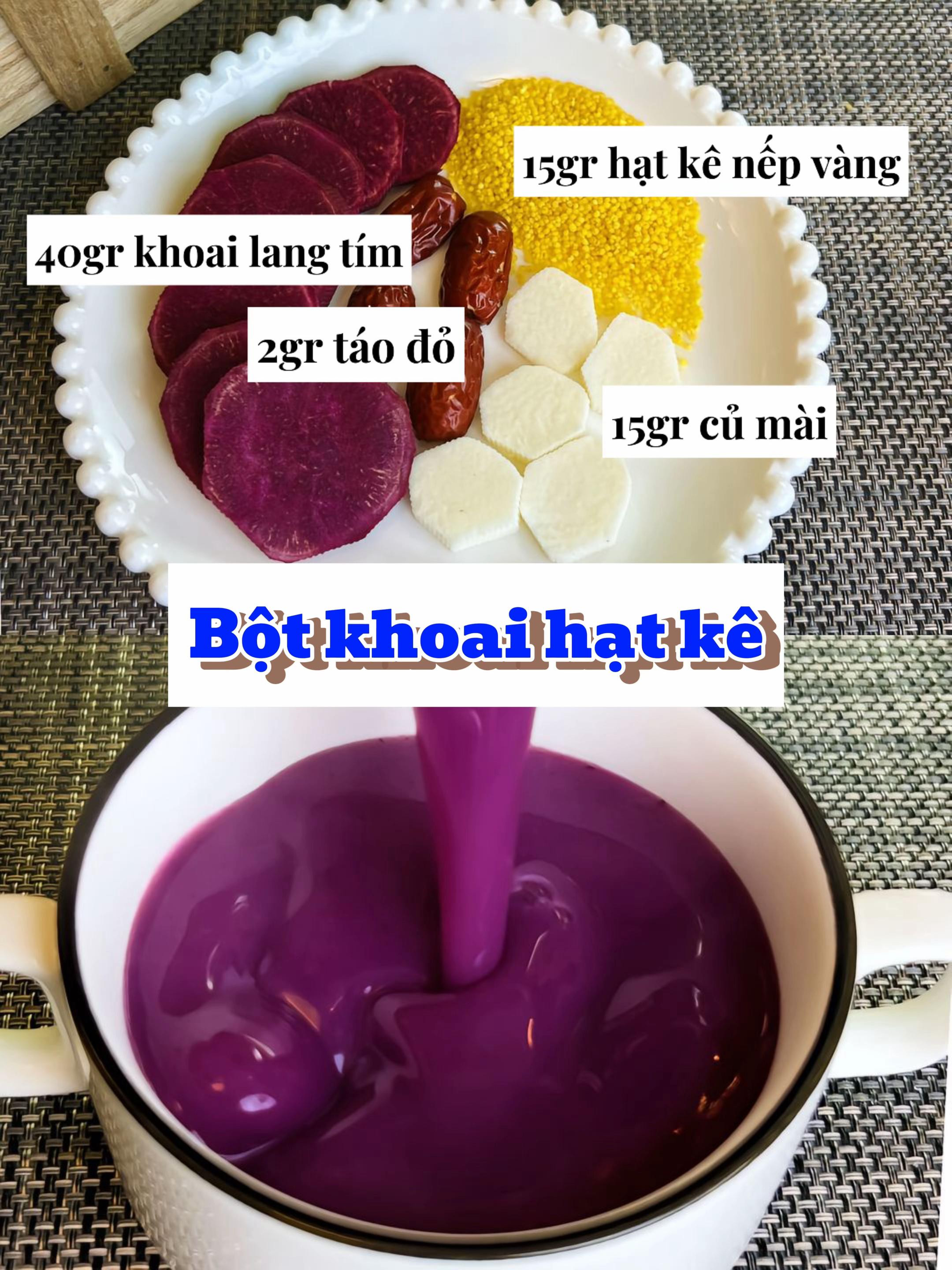 Bột cháo dinh dưỡng thơm bổ dễ nuốt cho bé từ 6 tháng tuổi với các nguyên liệu tự nhiên