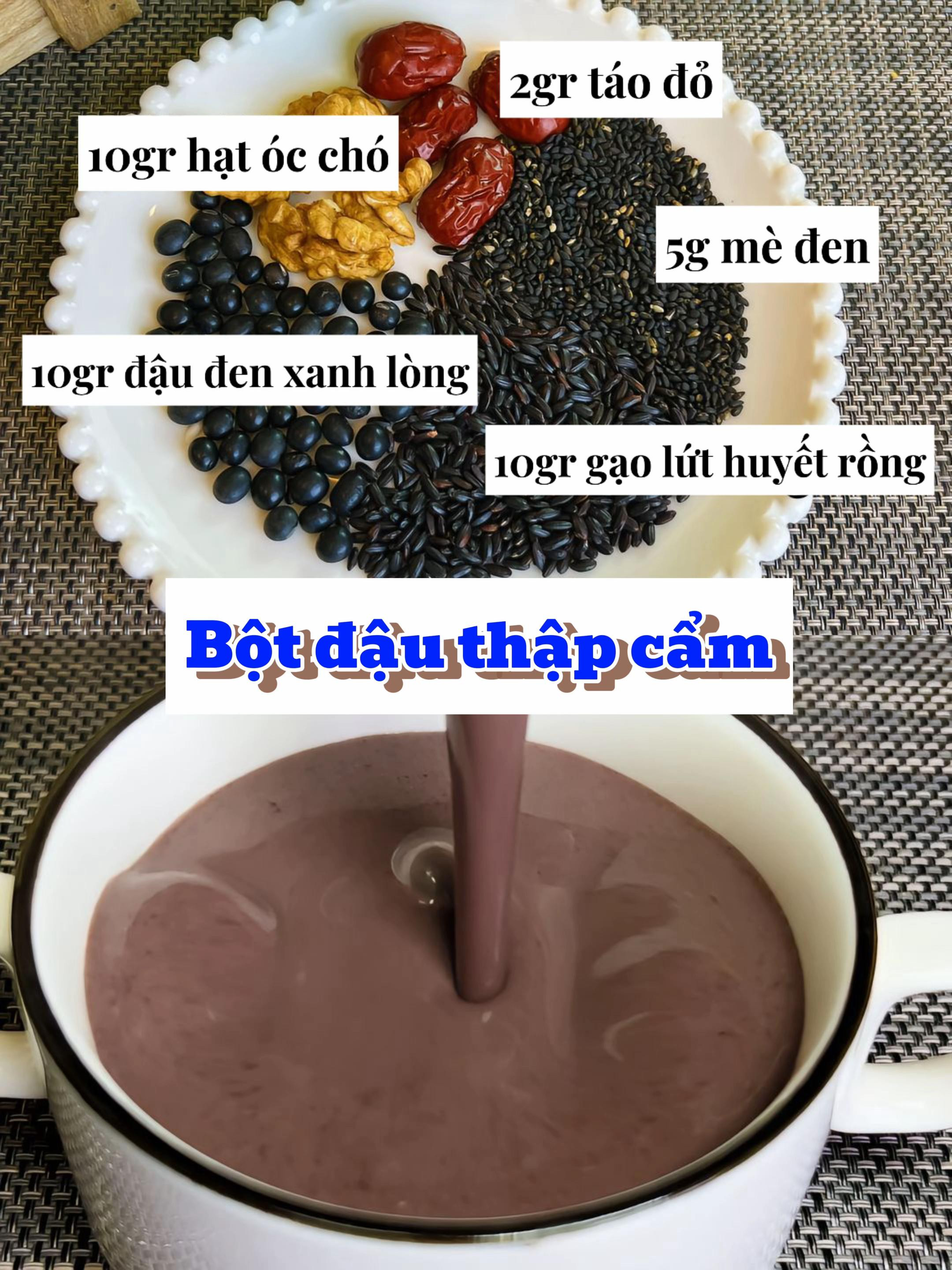 Bột cháo dinh dưỡng thơm bổ dễ nuốt cho bé từ 6 tháng tuổi với các nguyên liệu tự nhiên