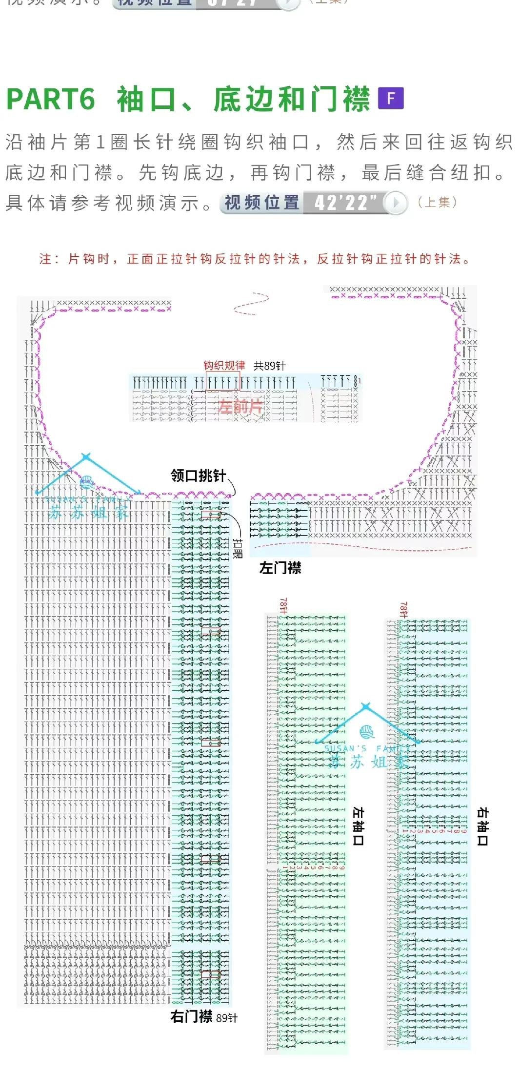 Brown and Beige Checkerboard Crochet Cardigan Pattern with Bear Pocket Decoration