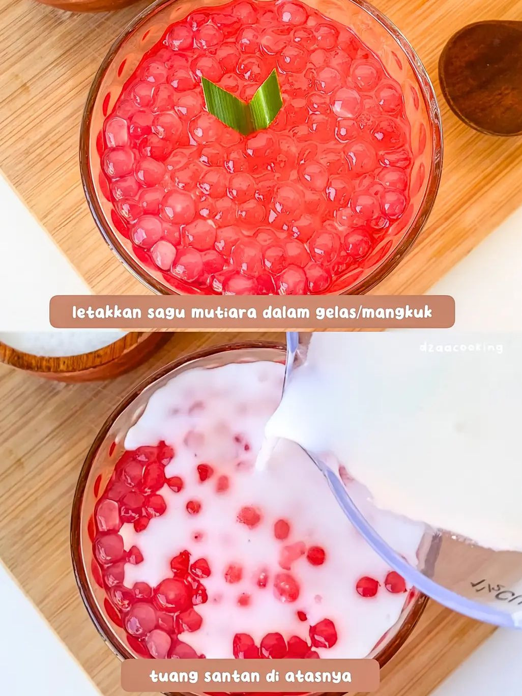 Bubur Sagu Mutiara: Món tráng miệng truyền thống Indonesia với hạt sago đỏ và nước cốt dừa thơm ngon