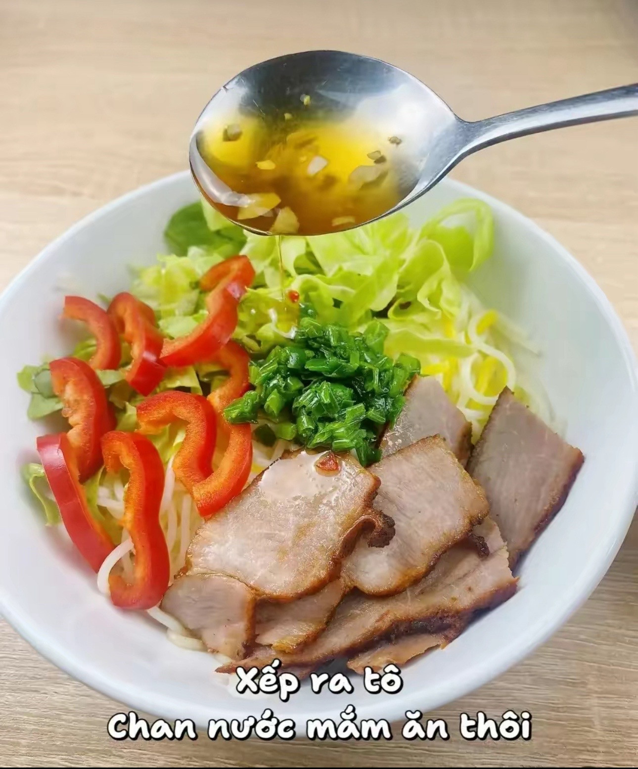 Bún Xá Xíu Healthy - Cách làm món bún thịt nướng nhanh gọn chỉ trong 10 phút