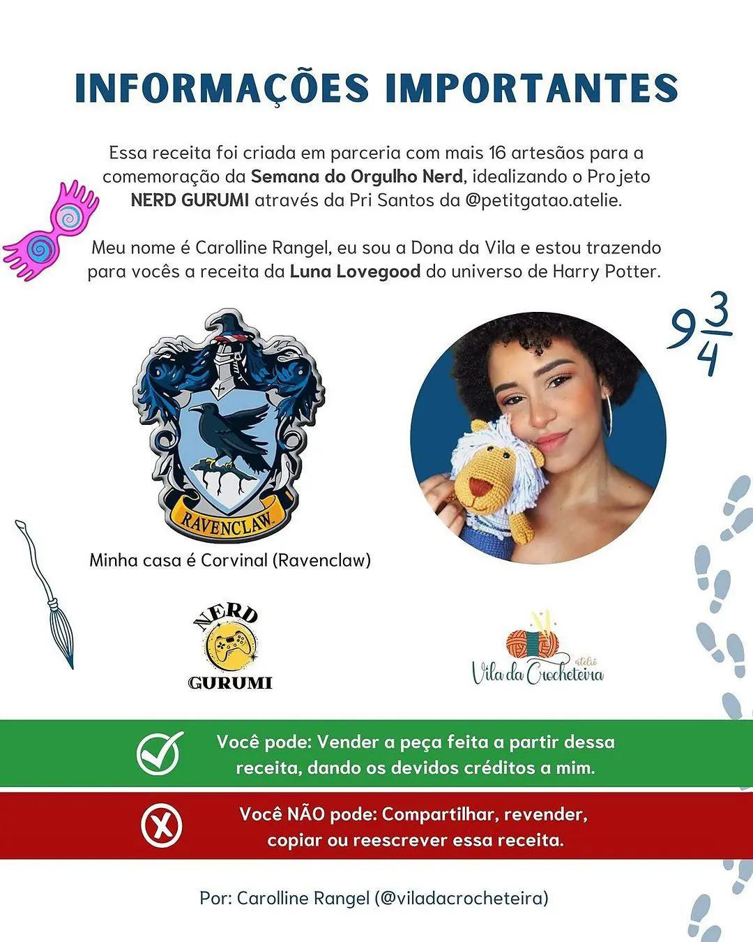 Búp bê móc len Luna Lovegood Harry Potter - Hướng dẫn chi tiết