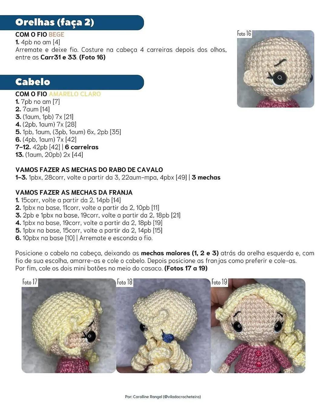 Búp bê móc len Luna Lovegood Harry Potter - Hướng dẫn chi tiết