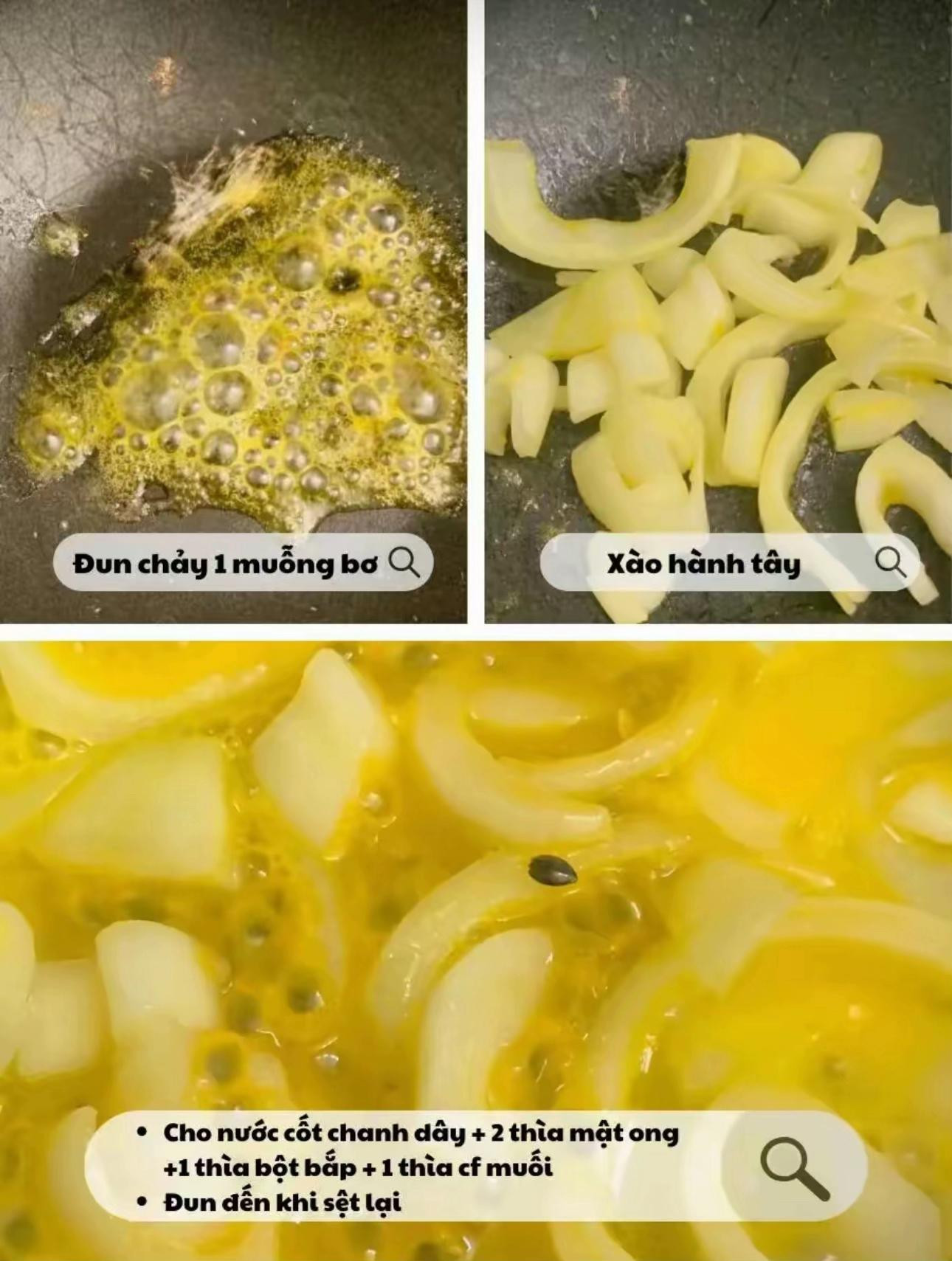 Cá ba sa sốt chanh dây chiên giòn, món ăn ngon với nước cốt chanh dầy và hành tây