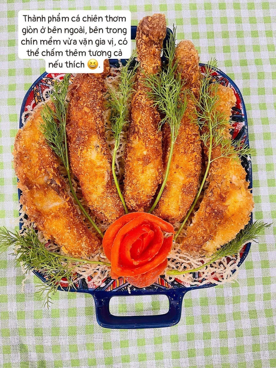 Cá chiên xù giòn rụm thơm ngon