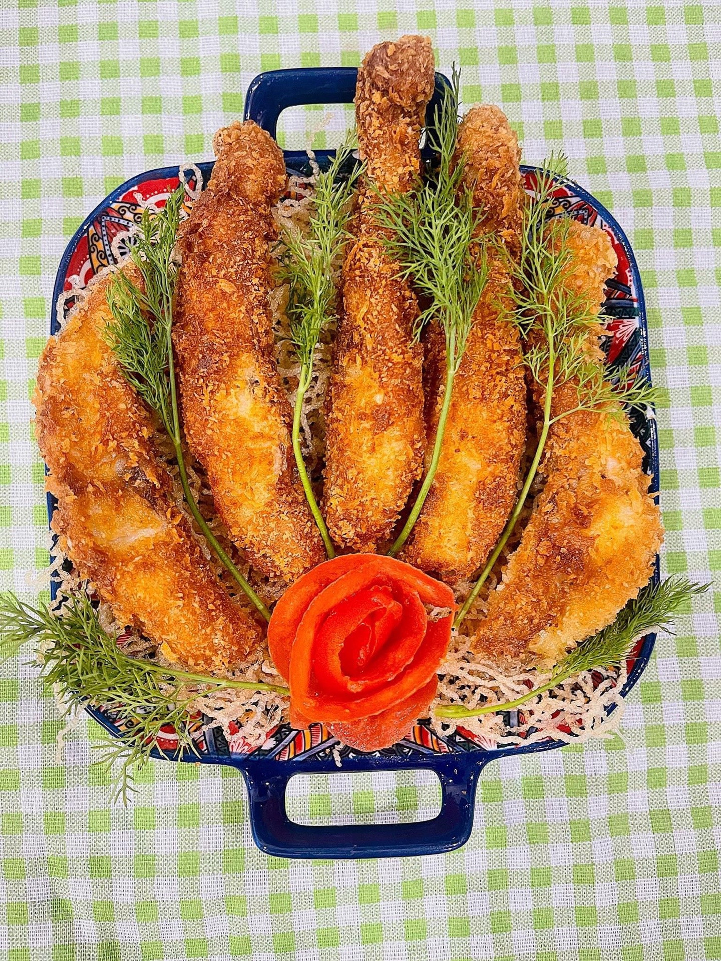 Cá chiên xù giòn rụm thơm ngon