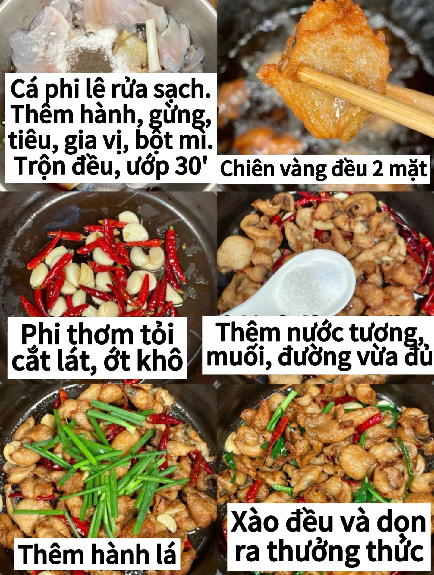 Cá phi lê chiên giòn xốt cay tỏi ớt