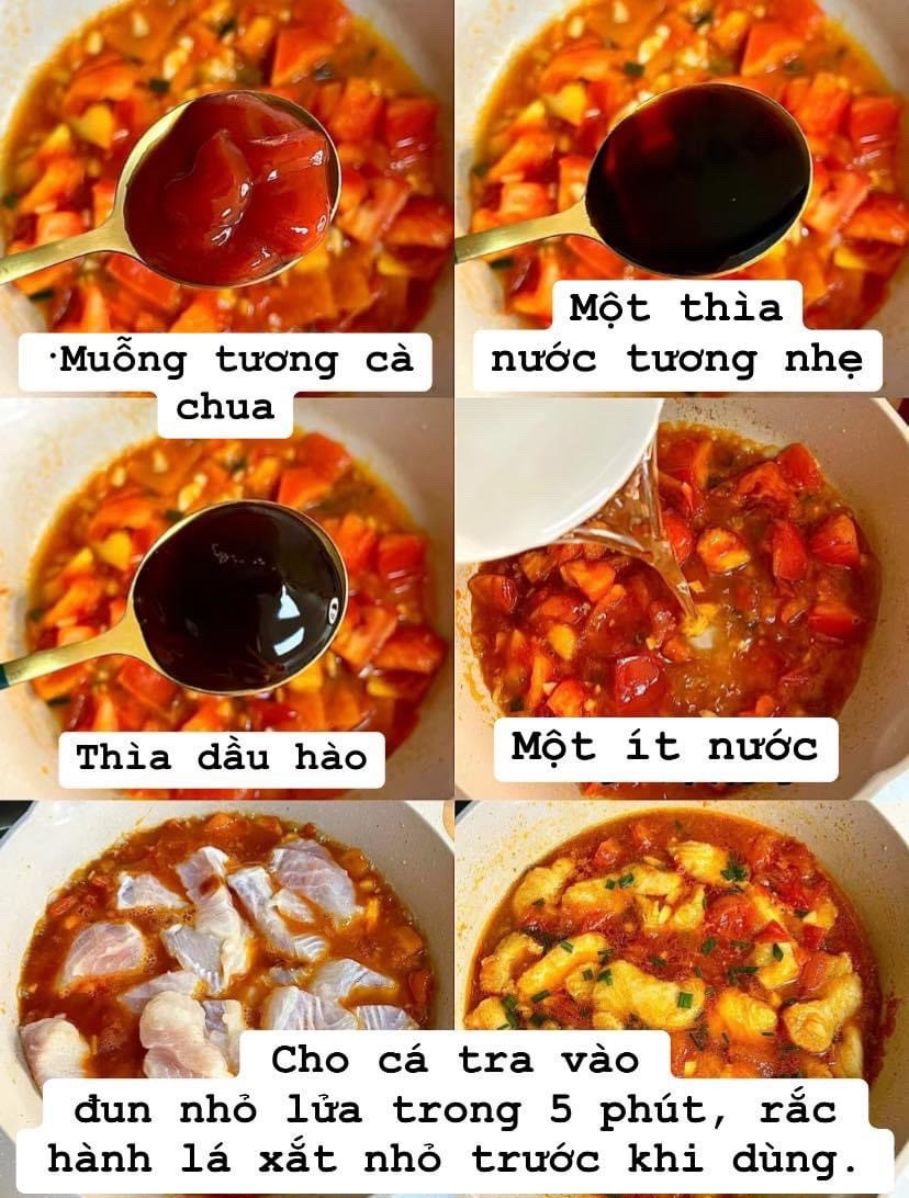 Cá tra kho cà chua: Hướng dẫn cách làm cá tra sốt cà chua ngon ngọt, mềm tan