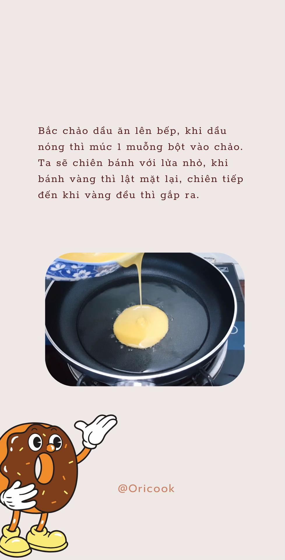 Cách làm bánh bột mì rán giòn ngon, đơn giản tại nhà với công thức chi tiết từ Oricook