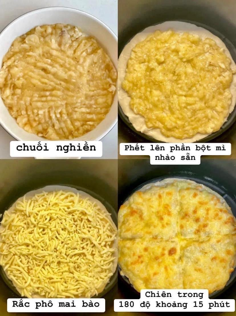 Cách làm bánh chuối phô mai nướng thơm ngon, ngọt ngào và mềm mại