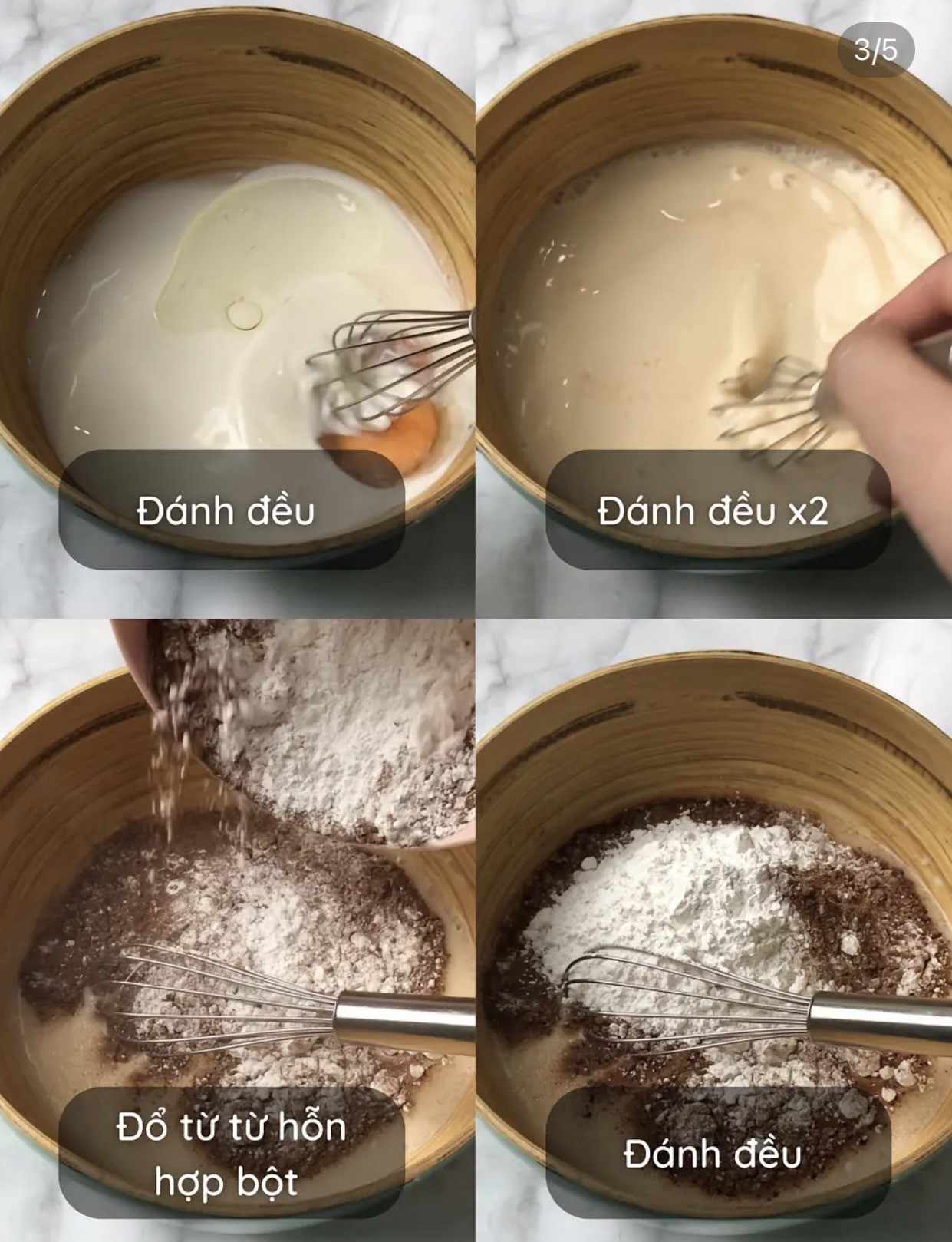Cách làm Bánh Mochi Sôcôla lòng chảy, mềm mịn
