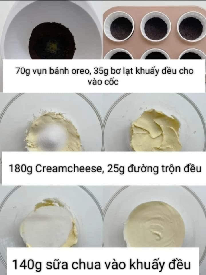 Cách làm bánh phô mai socola giòn với lớp đế oreo, nhân kem béo ngậy và topping socola đậu phộng