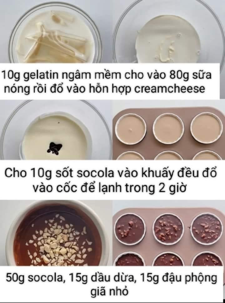 Cách làm bánh phô mai socola giòn với lớp đế oreo, nhân kem béo ngậy và topping socola đậu phộng