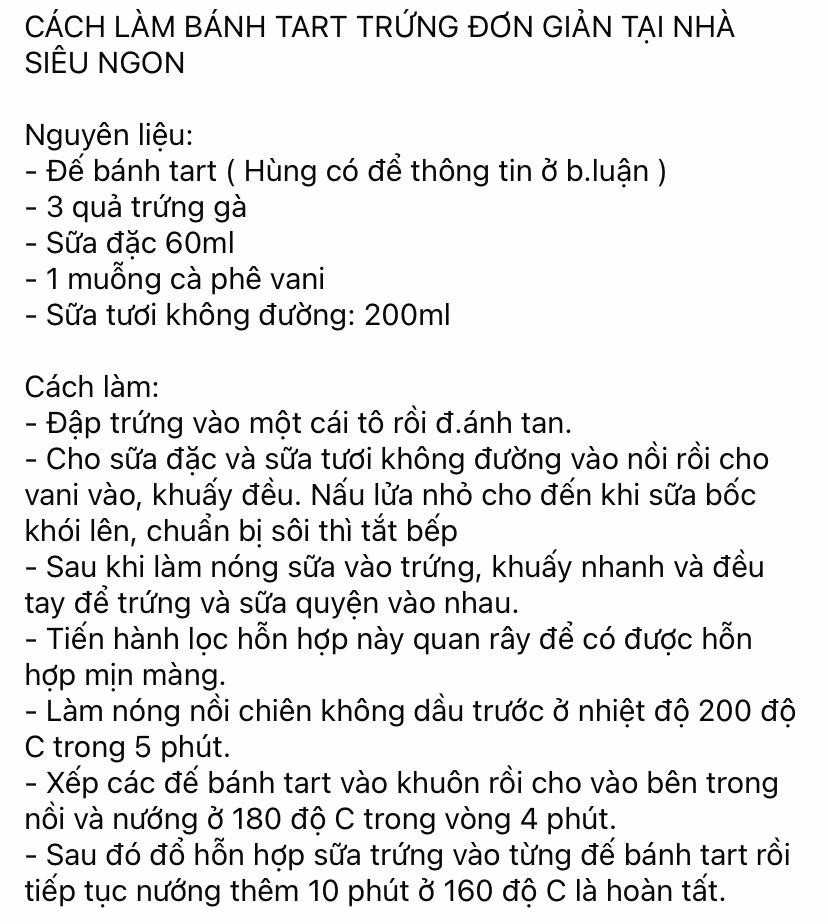 Cách làm bánh tart trứng đơn giản tại nhà siêu ngon với vỏ giòn và nhân kem trứng béo ngậy