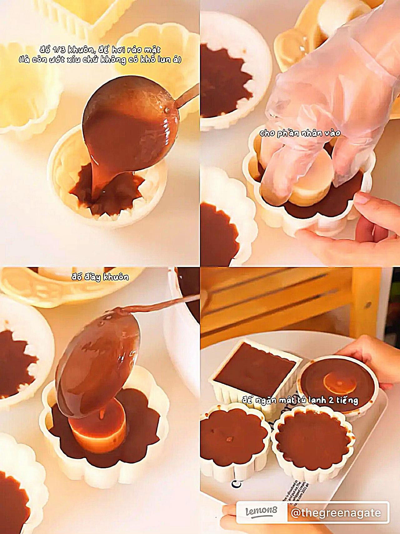 Cách làm Bánh trung thu Milo phô mai trứng muối giả