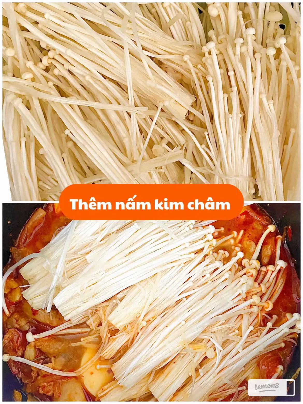 Cach lam canh kim chi thit ba chi dau hu non nham kim cham siu don gian tai nha