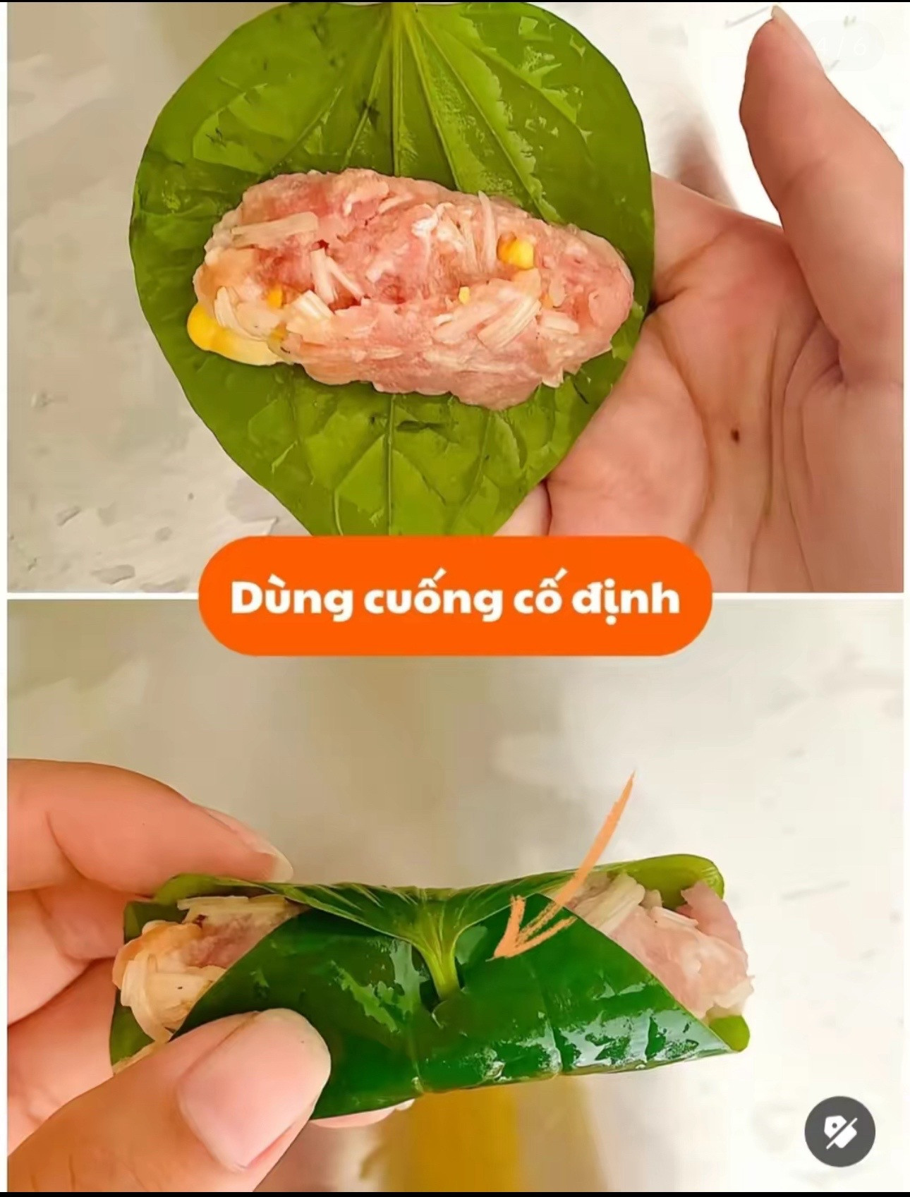 Cách làm chả lá lốt rau củ với thịt băm, nấm và ngô ngọt