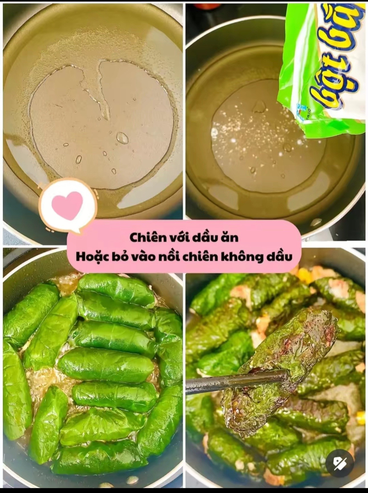 Cách làm chả lá lốt rau củ với thịt băm, nấm và ngô ngọt