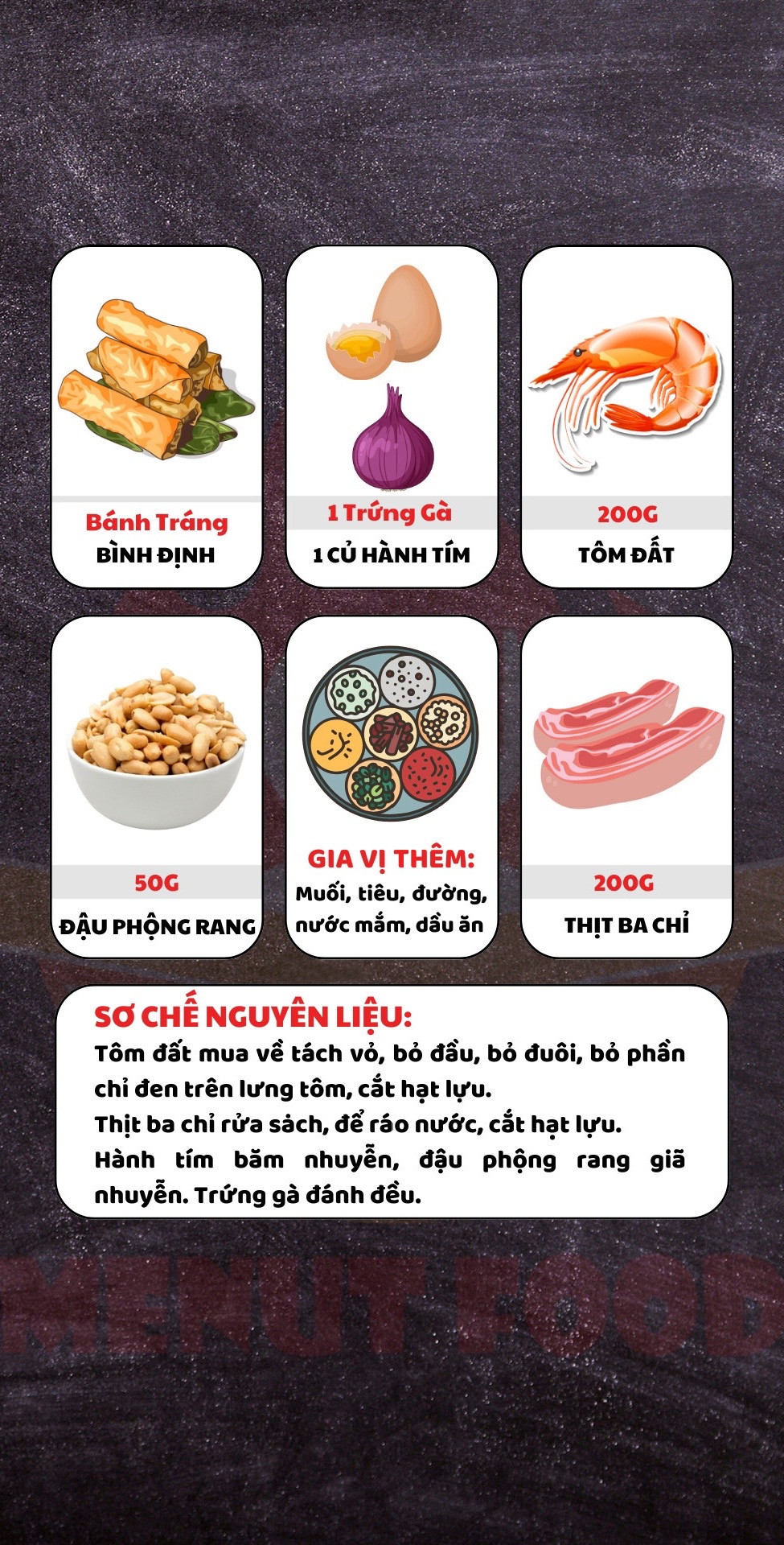 Cách làm Chả Ram Tôm Đất cuốn bánh tráng giòn rụm, nhân thịt ba chỉ và đậu phộng