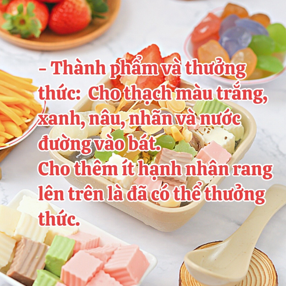 Cách làm chè khúc bạch siêu ngon tại nhà với thạch sữa nhiều màu, kem tươi và các loại hạt