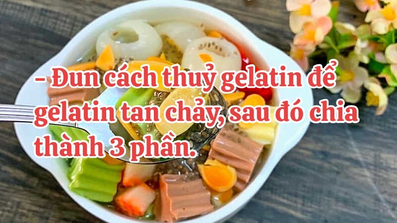 Cách làm chè khúc bạch siêu ngon tại nhà với thạch sữa nhiều màu, kem tươi và các loại hạt