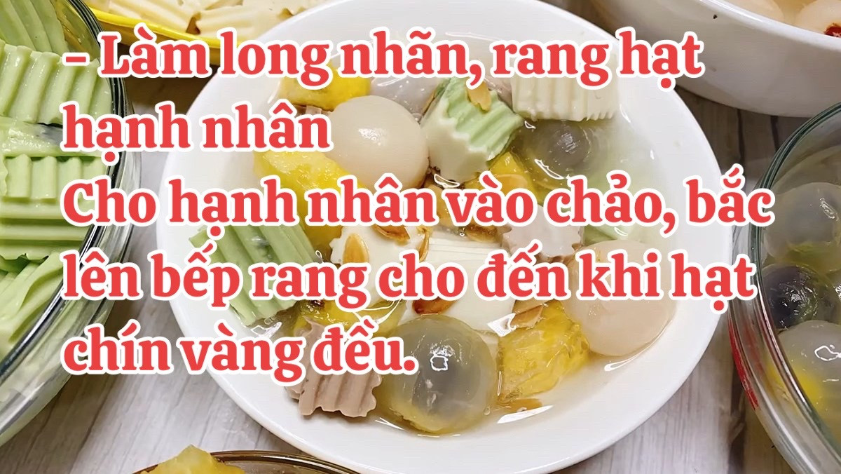 Cách làm chè khúc bạch siêu ngon tại nhà với thạch sữa nhiều màu, kem tươi và các loại hạt